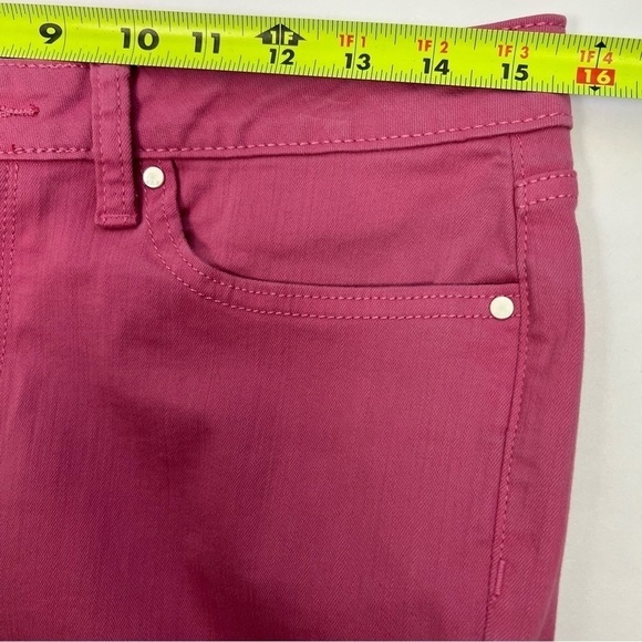 a.n.a. A New Approach Women’s Pink Denim Jean Sz 10 Skinny Ankle Pockets Stretch - Picture 9 of 13